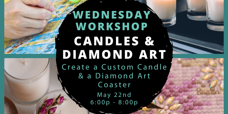 Workshop Wednesday - Candle & Diamond Art Coaster